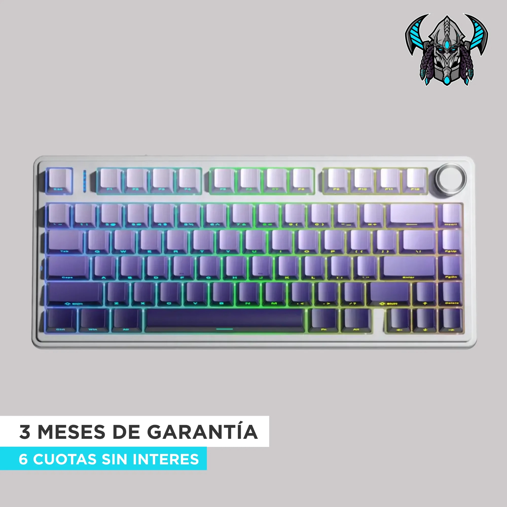 TECLADO MECÁNICO AULA F75 WIRELESS B&V 1