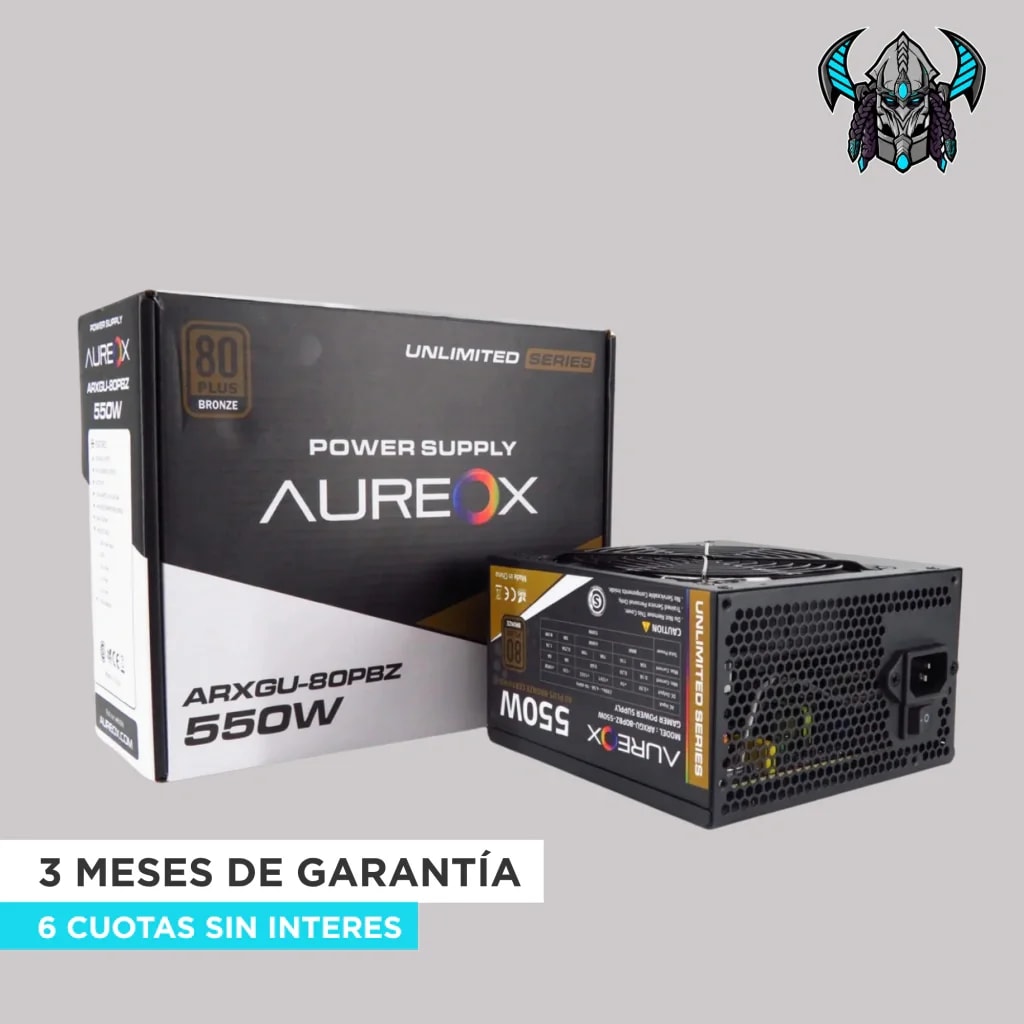 FUENTE AUREOX ARX 550W 80+ BRONZE