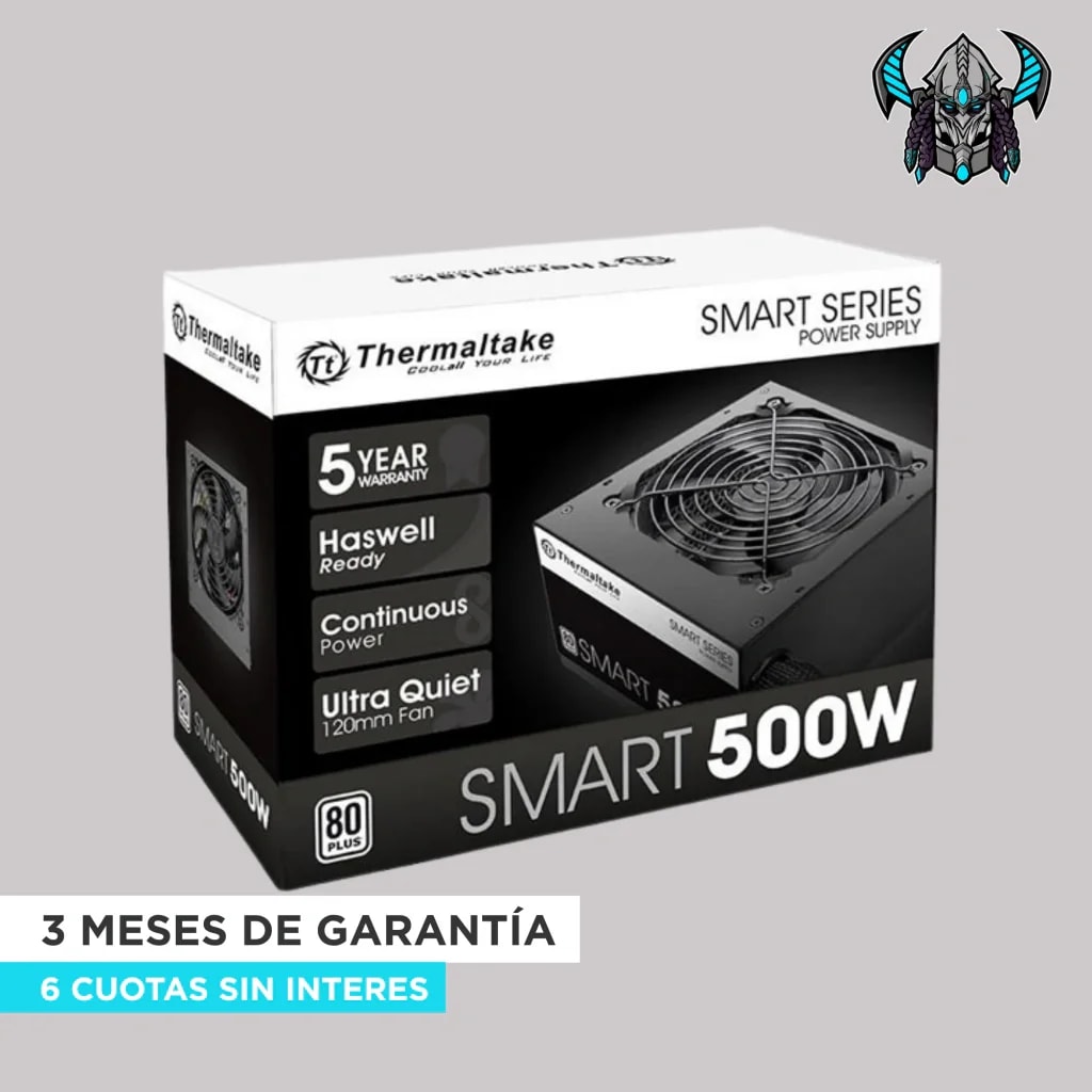 FUENTE THERMALTAKE SMART 500W 80+ WHITE