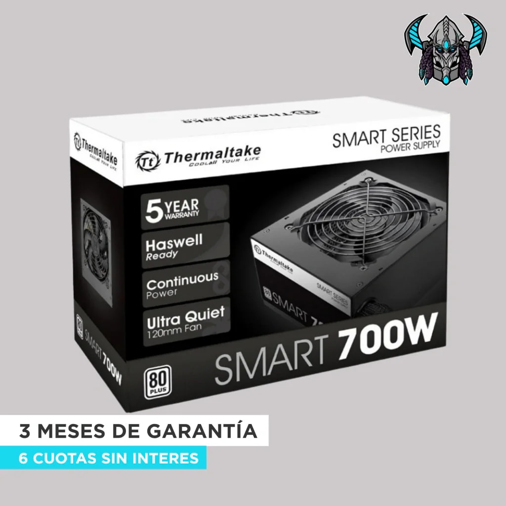 FUENTE THERMALTAKE SMART 700W 80+ WHITE