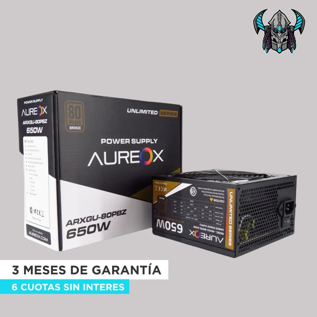 FUENTE AUREOX ARX 650W 80+ BRONZE