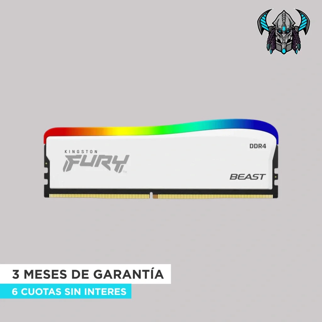MEMORIA RAM DDR4 FURY BEAST RGB 8GB 3200