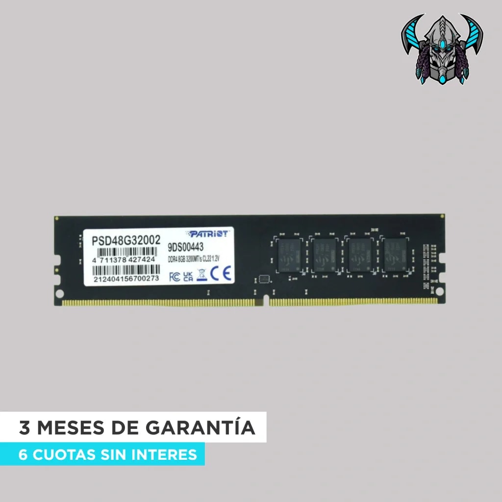 MEMORIA RAM DDR4 PATRIOT SIGNATURE 8GB 3200