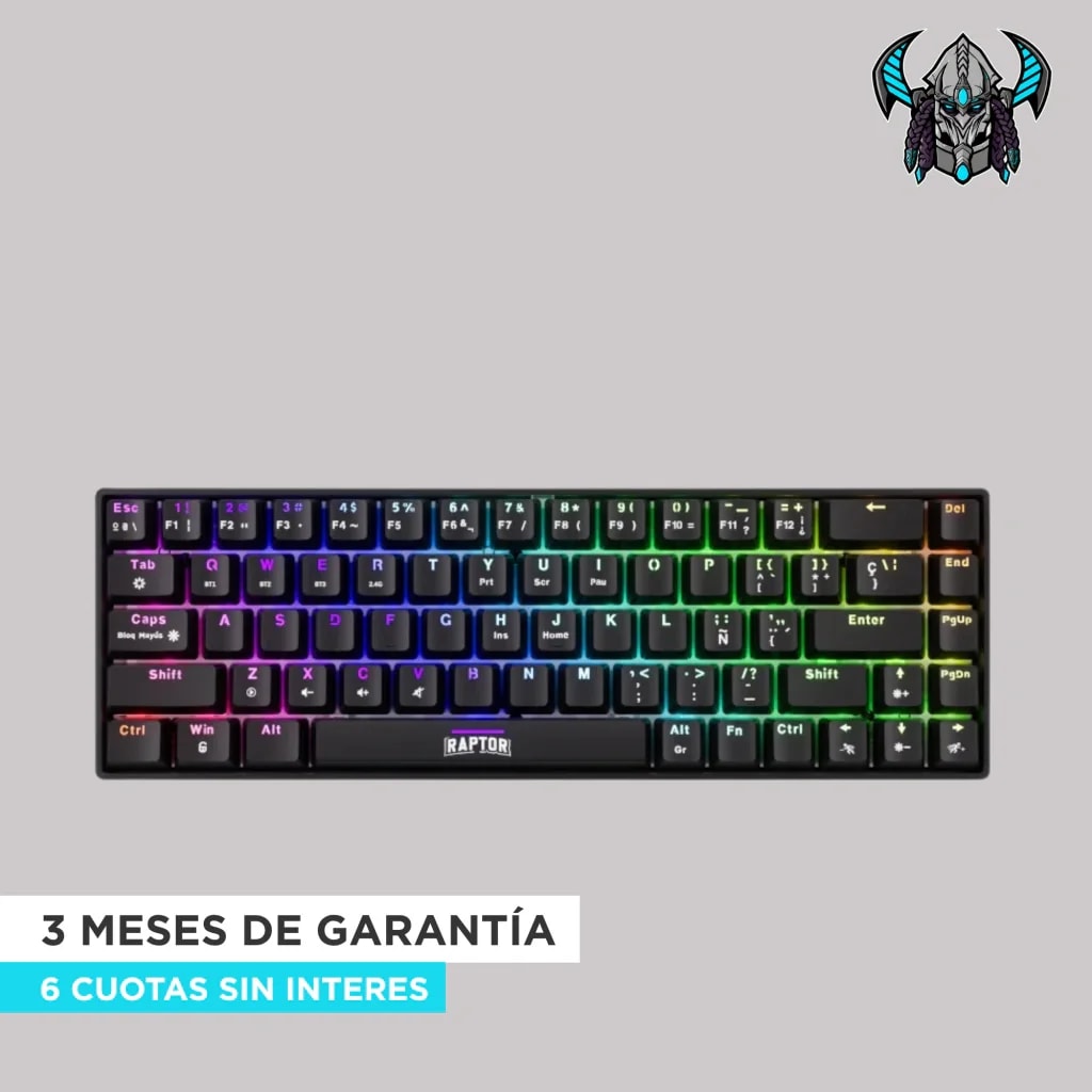 TECLADO MECÁNICO RAPTOR FIRECLAW M68